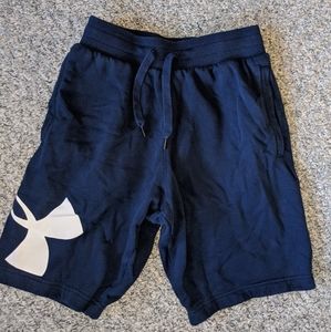Blue Under Armour fleece shorts